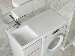 Madera Раковина под стиральную машину Kamilla 100 L белая – фотография-4